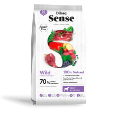Сухой корм Dibaq Wild для взрослых cобак всех пород с чувствительным пищеварением, наращивание и поддержание мышечной массы, олень и дикий кабан