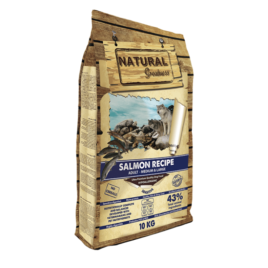 Natural Greatness Salmon medium&large с лососем (холистик / здоровая кожа и шерсть)